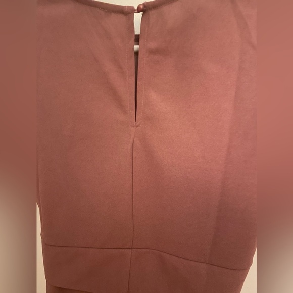 🌸 EUC 🌸Shein Beautiful Plum short sleeve blouse with tie at waist - size 6/M - Picture 7 of 11